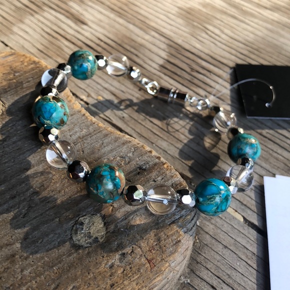 Hand made bracelet Imperial Jasper with magnetic clasp - Picture 2 of 3